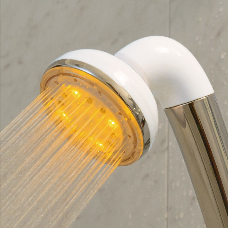 家庭用ウォーターヒューマンケア製品 LEDシャワーヘッド 光と水の妖精 | ファミリー・サービス・エイコー株式会社